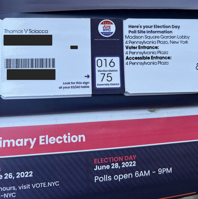 Mailer shows a voter's assigned poll site, which was reassigned in the last minute.